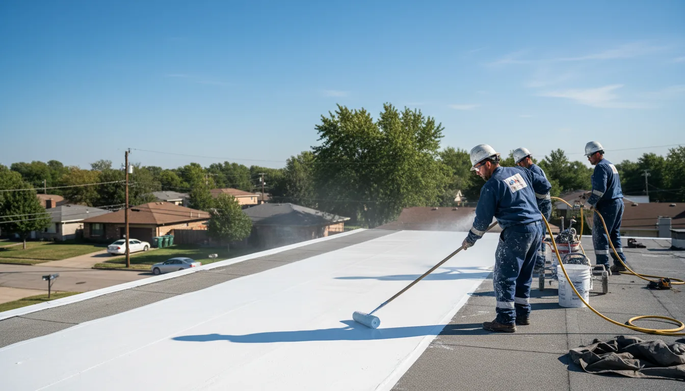 Commercial roof coating in Rockford, OH near me